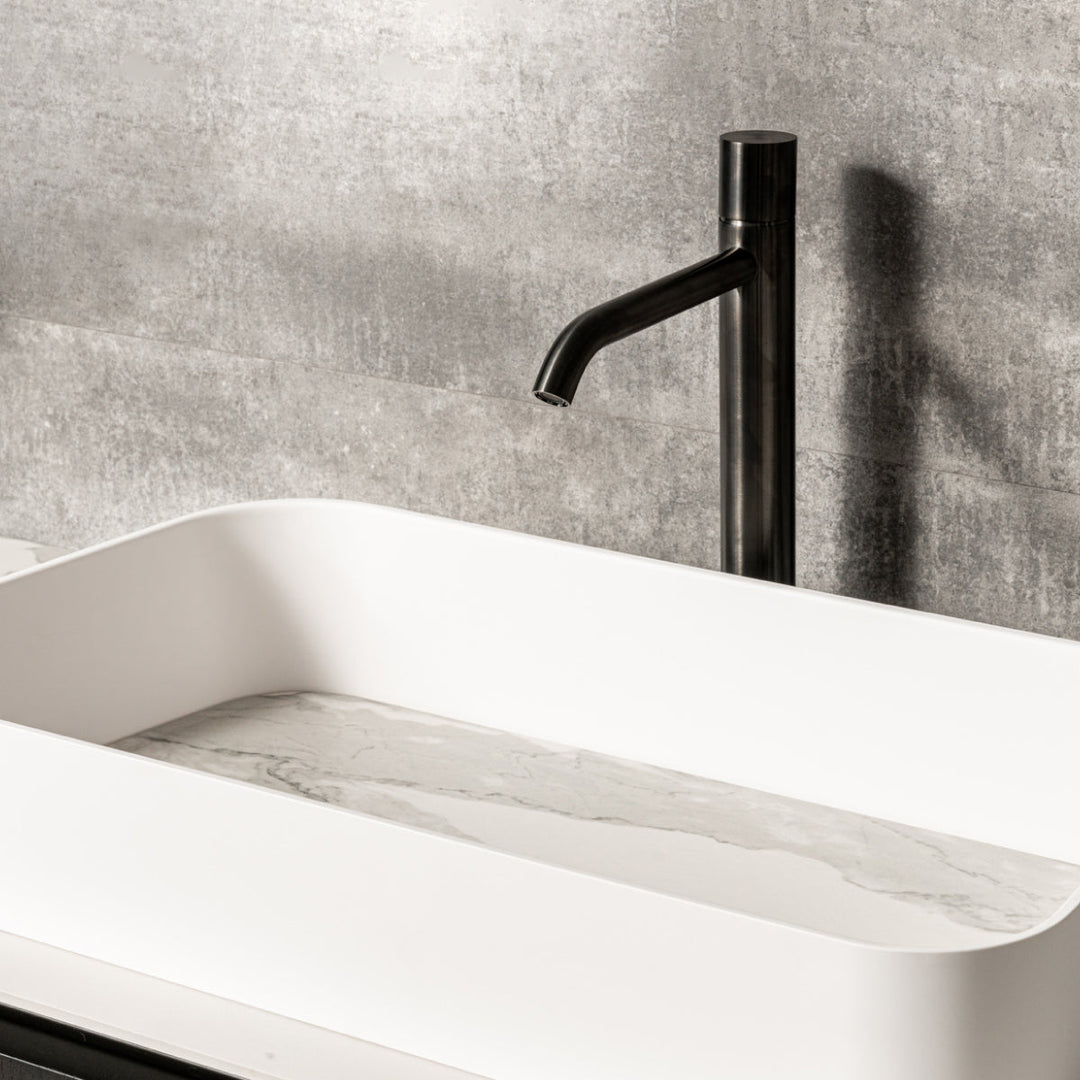 Giotto Plus Deck mounted mixer for countertop basin H. 335 mm