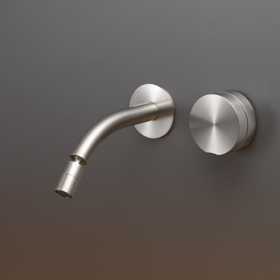 Giotto Plus Wall mounted mixer with adjustable spout L. 170 mm