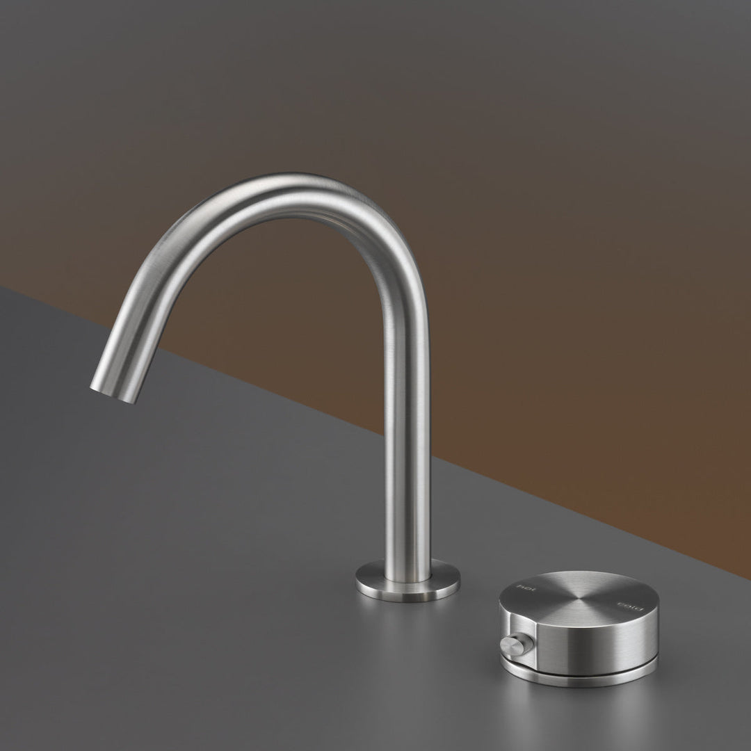 Giotto Plus Two-hole Double Movement mixer with swivelling spout H. 190 mm