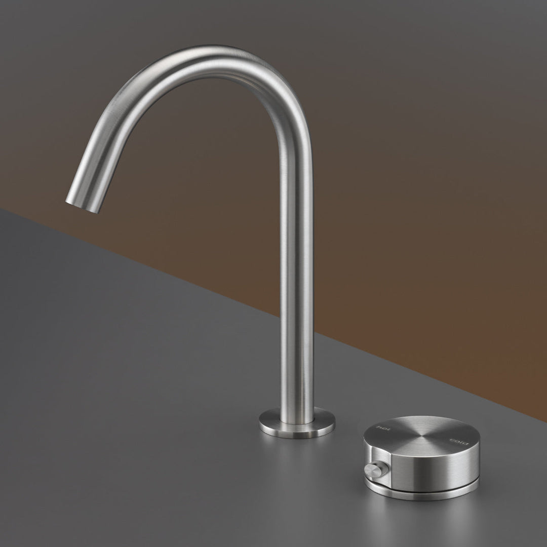 Giotto Plus Two-hole Double Movement mixer with swivelling spout H. 235 mm