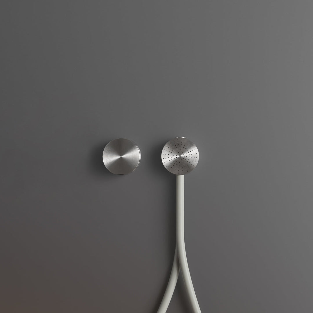 Giotto Plus Wall mounted mixer set for bathtub/shower with round hand shower Ø 65 mm