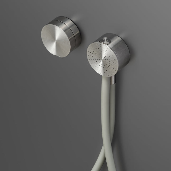 Giotto Plus Wall mounted mixer set for bathtub/shower with round hand shower Ø 65 mm
