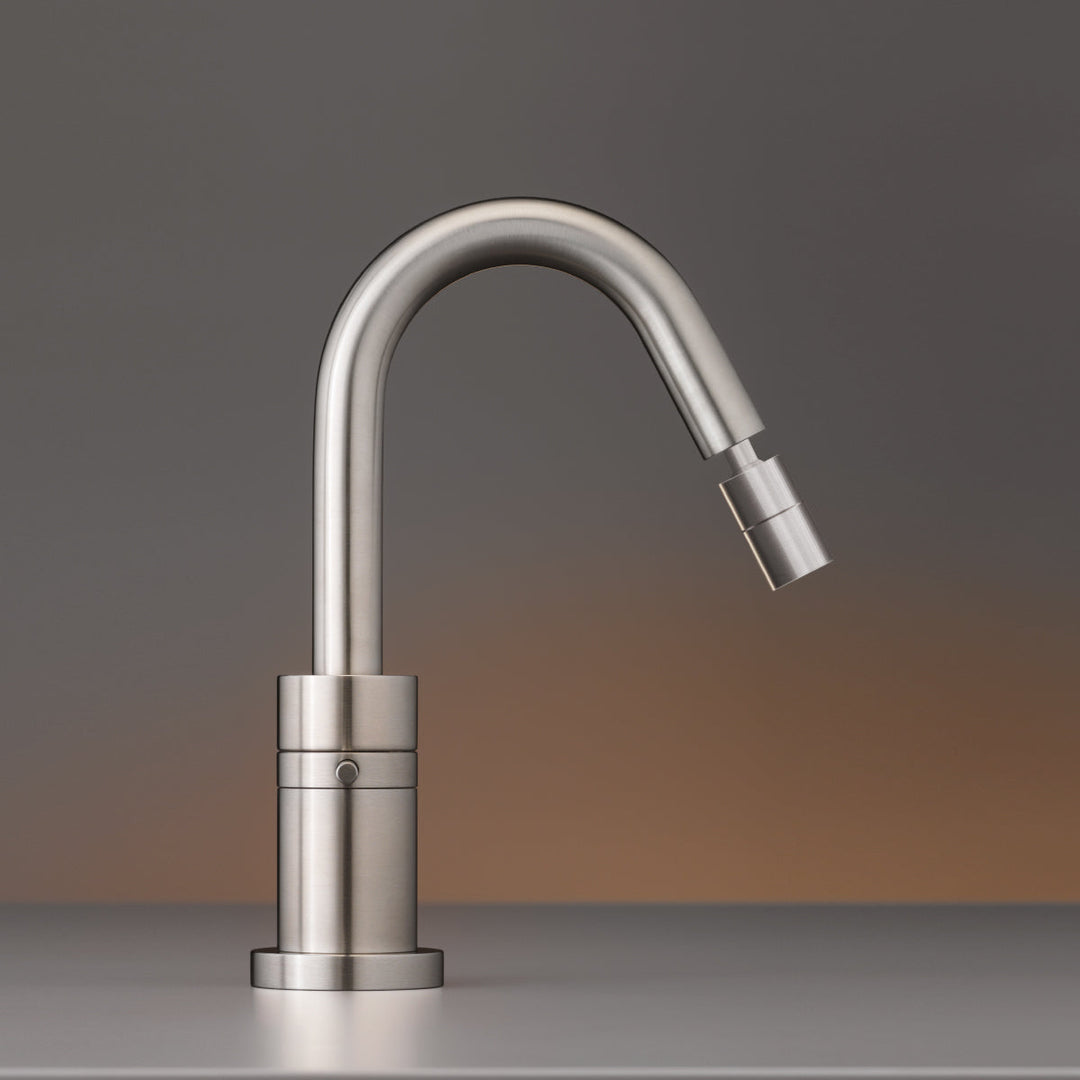 Gradi Deck mounted progressive mixer with adjustable spout H. 220 mm