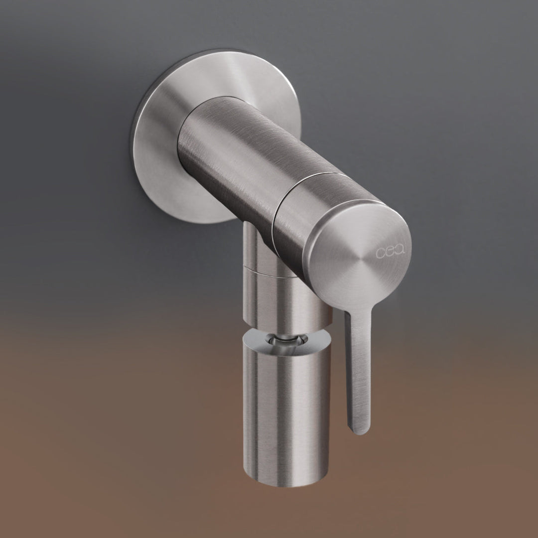 Innovo Cold water tap with adjustable spout or with connection for washing machine and fitting for garden hose