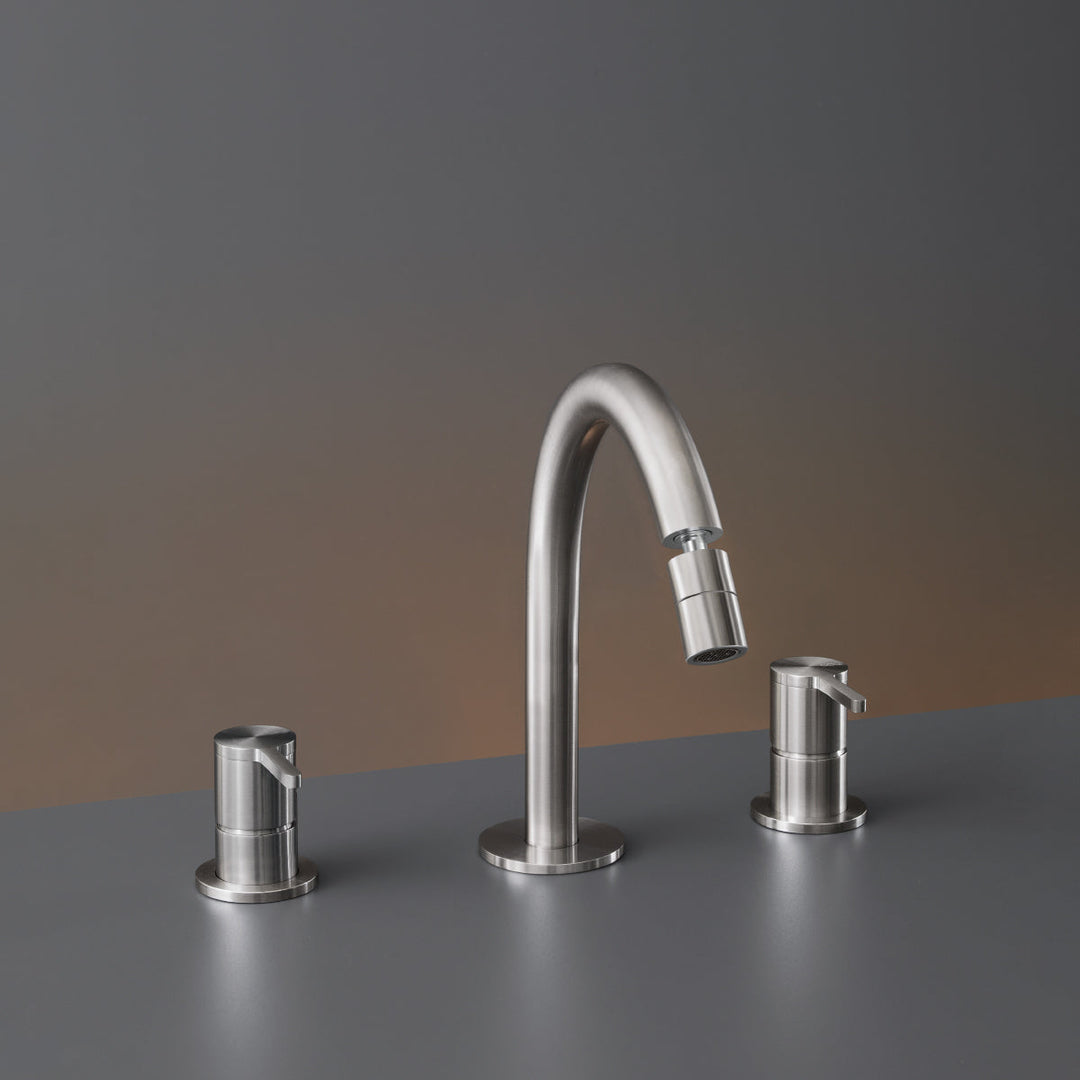 Innovo Three-hole mixer with adjustable spout H. 160 mm