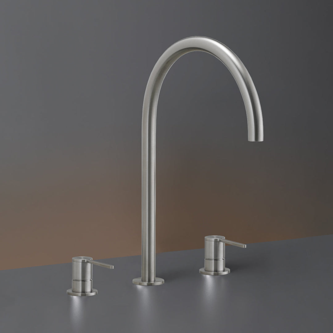 Innovo Three-hole mixer with swivelling spout H. 360 mm