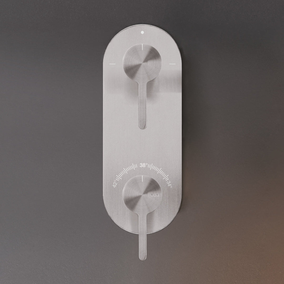 Innovo Thermostatic shower mixer set with Acqua Stop System and 2/3 way diverter