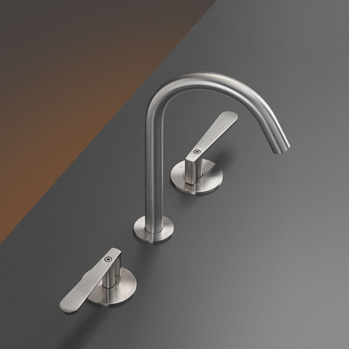 Lutezia Three-hole mixer with swivelling spout H. 190 mm