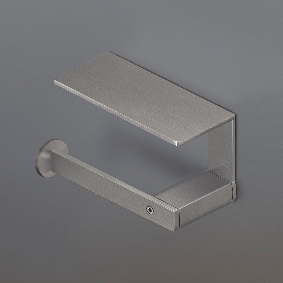 Lutezia Toilet roll holder with multipurpose shelf, installation on the right