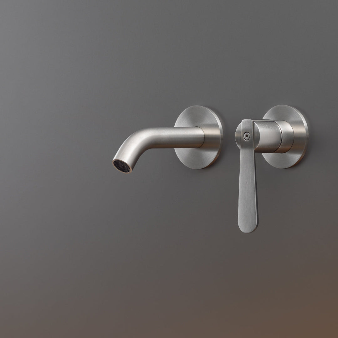 Lutezia Plus Wall mounted mixer with spout L. 125 mm