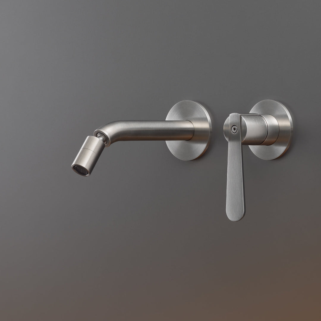 Lutezia Plus Wall mounted mixer with adjustable spout L. 165 mm