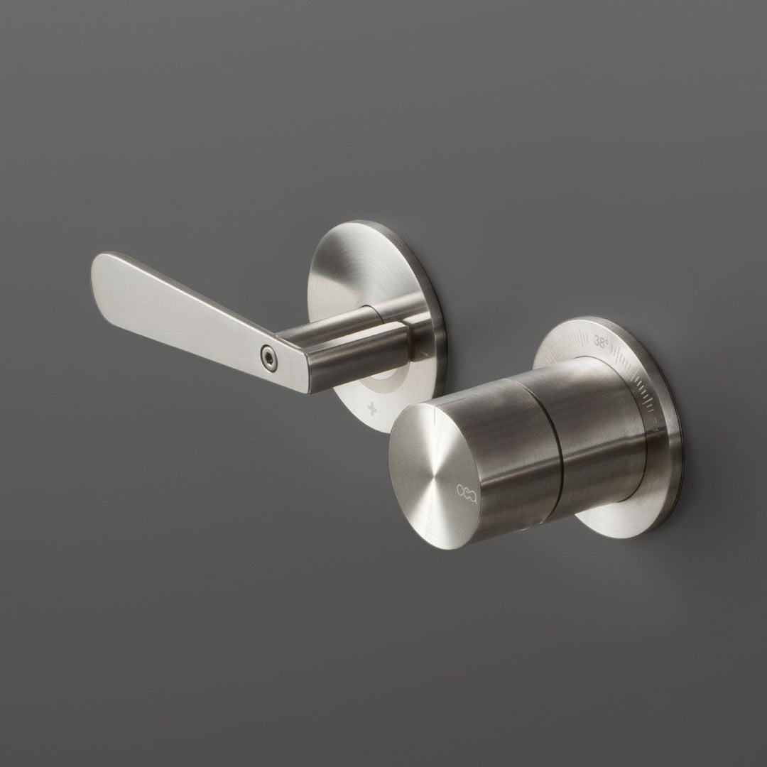 Lutezia Thermostatic shower mixer set with shut-off valve