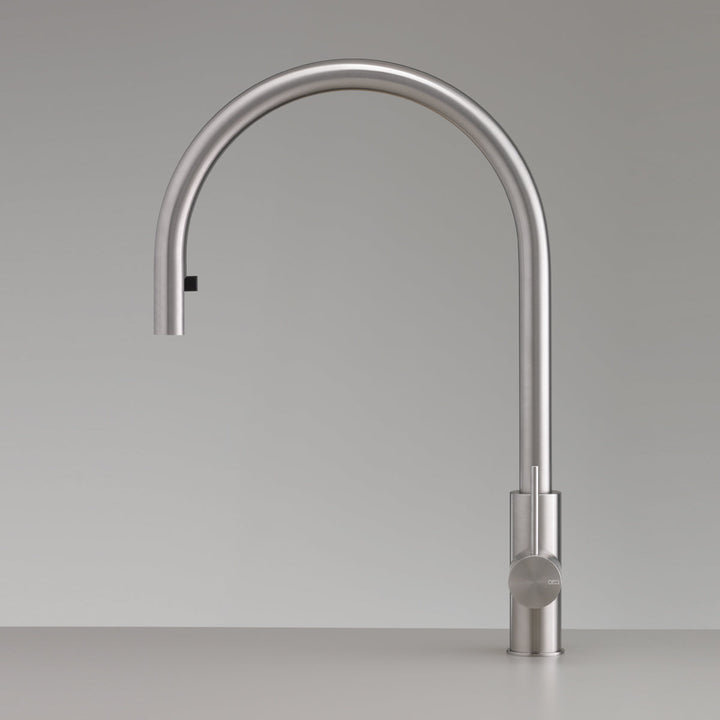 Single Hole Mixers With Pull Out Hand Shower Deck mounted mixer with swivelling spout and pull-out hand shower