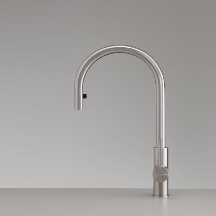 Single Hole Mixers With Pull Out Hand Shower Deck mounted mixer with swivelling spout and pull-out hand shower