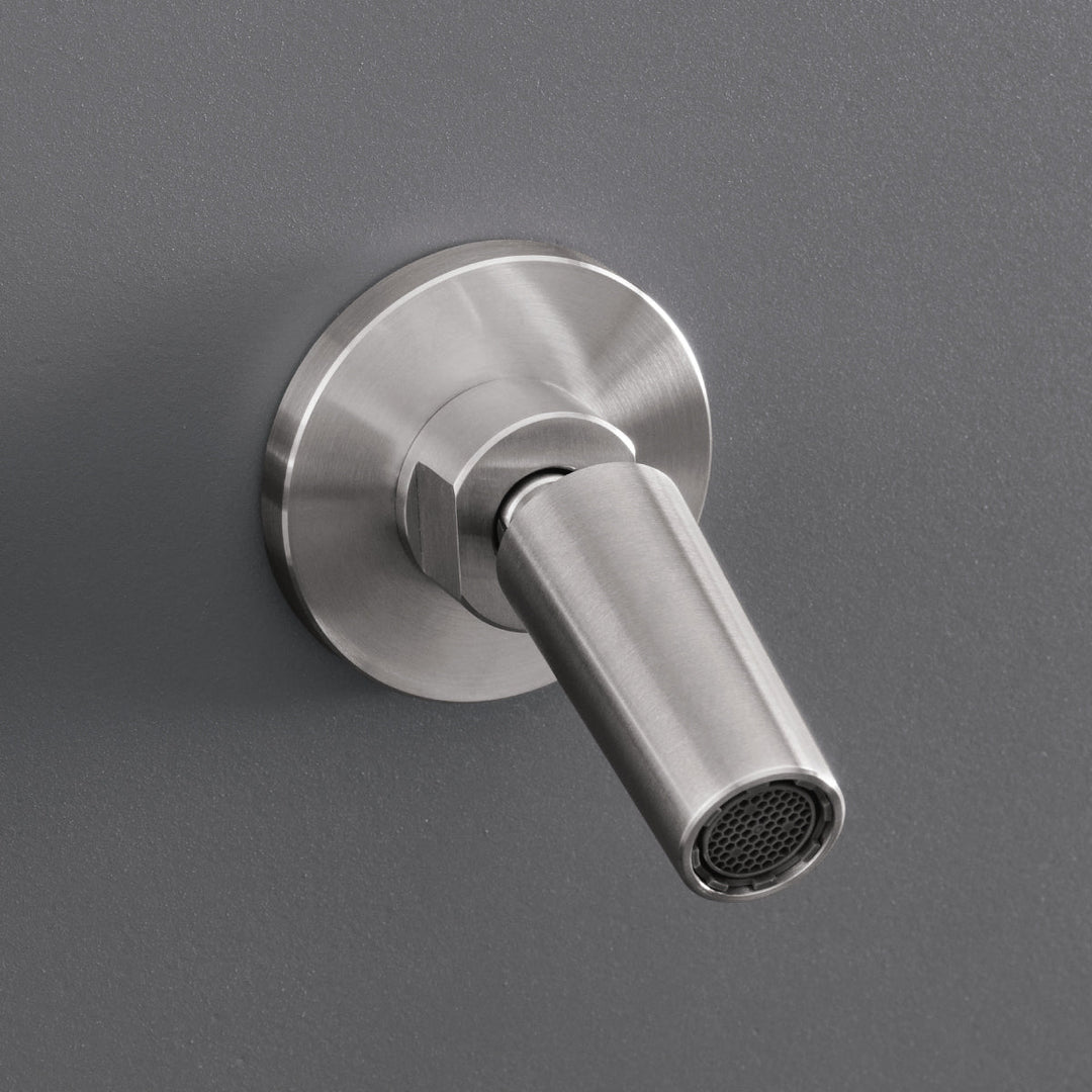 Neutra Wall mounted adjustable spout L. 75 mm Taps CEA Design