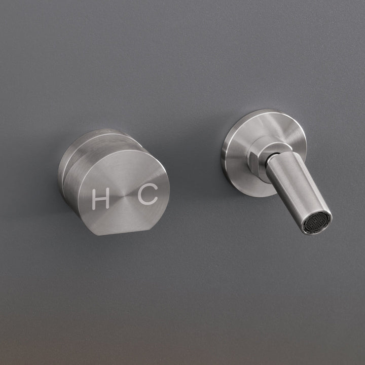 Neutra Wall mounted adjustable spout L. 75 mm Taps CEA Design