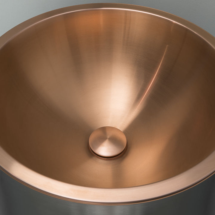 Washbasins Countertop washbasin (Ø 425 mm, H. 125 mm) with overflow and siphoned up & down waste drain completely inspectable Washbasins CEA Design