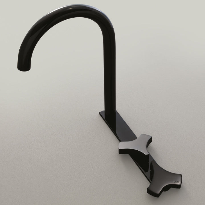 Ziqq Three-hole mixer with swivelling spout H. 245 mm