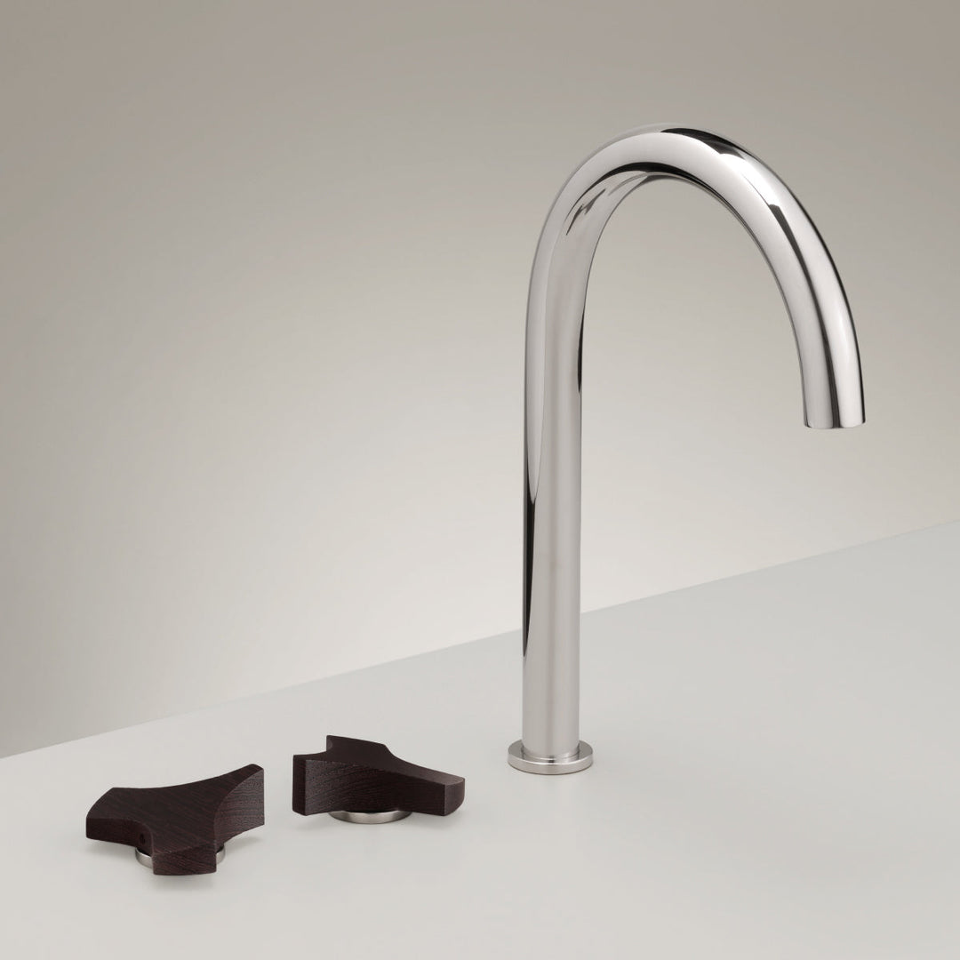 Ziqq Three-hole mixer with swivelling spout H. 245 mm