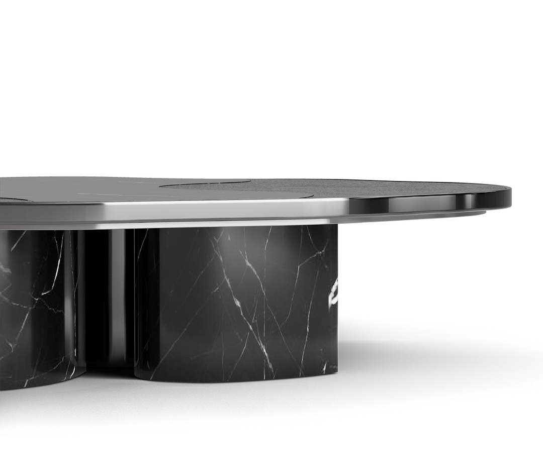 ophelia calacatta marble and gold center table - Image 61