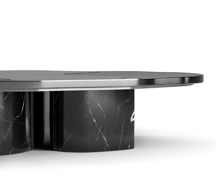 ophelia portoro marble and gold center table - Image 36