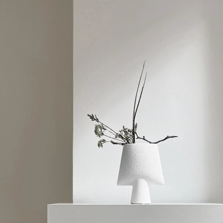 Sphere Vase Square, Mini - Bubble White Vases 101 Copenhagen   