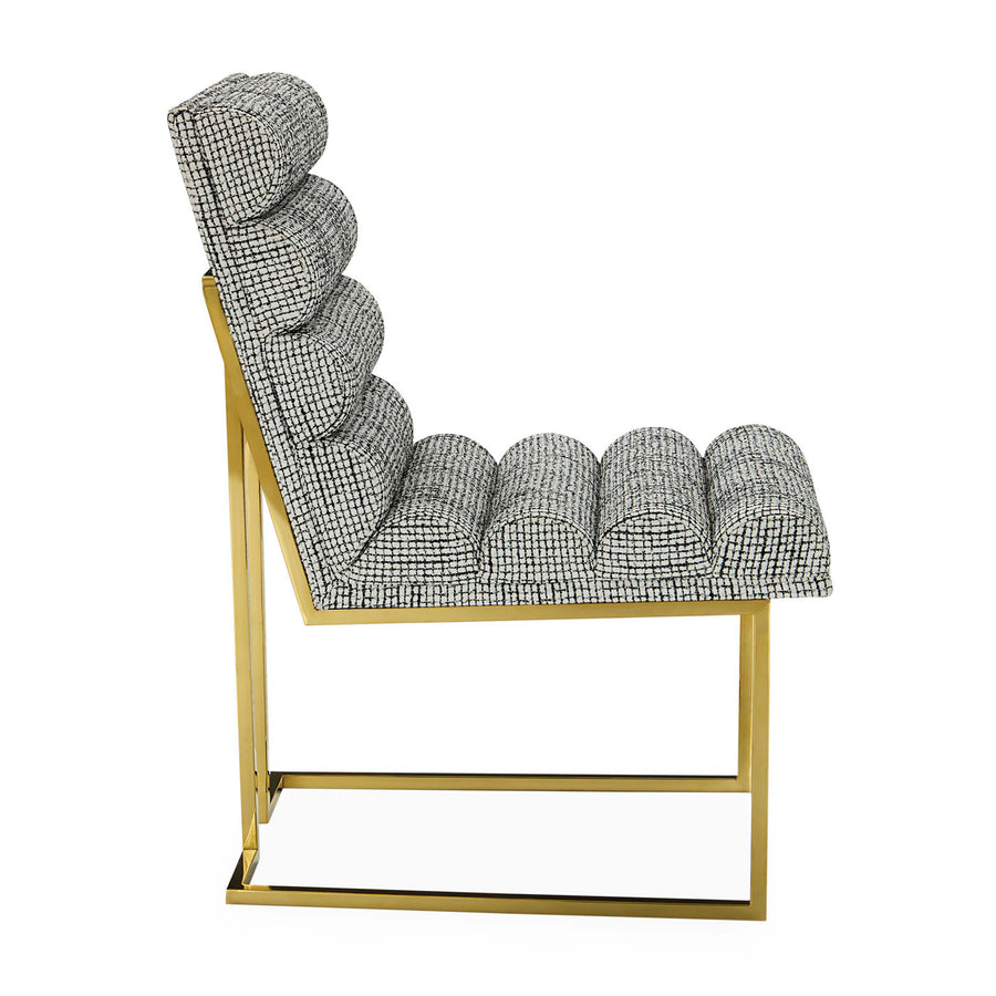 Channeled Goldfinger Dining Chair Jonathan Adler
