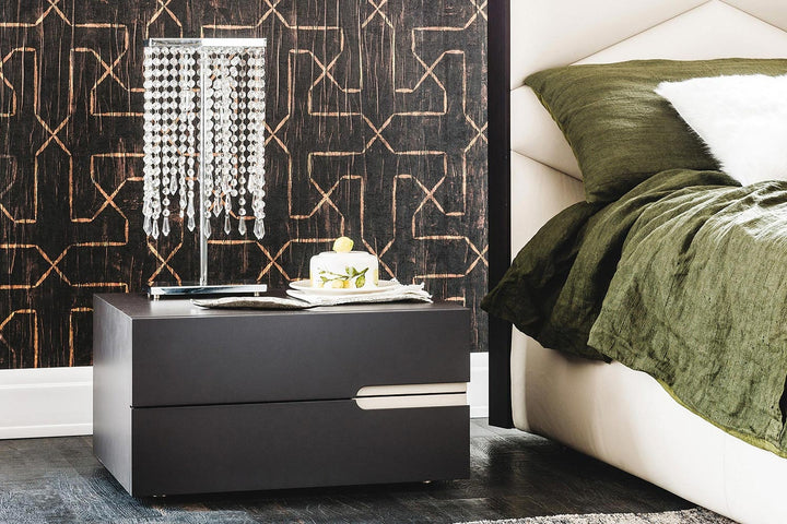 Ciro Nightstand Nightstands Cattelan Italia Ciro Left (BL) 20½"W GF50 Textured Oyster