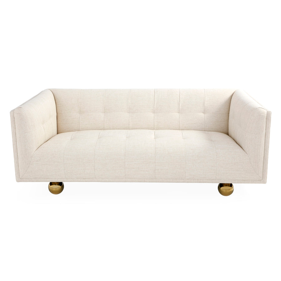 Claridge 73" Apartment Sofa Jonathan Adler Belfast Stone