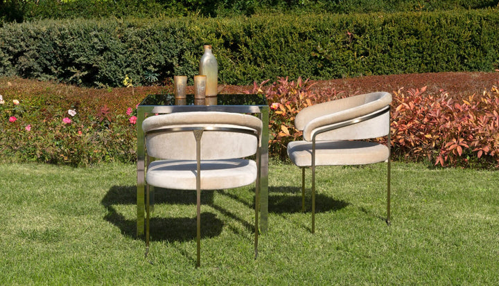 Clem Armchair Outdoor Brass Chairs & Armchairs Visionnaire