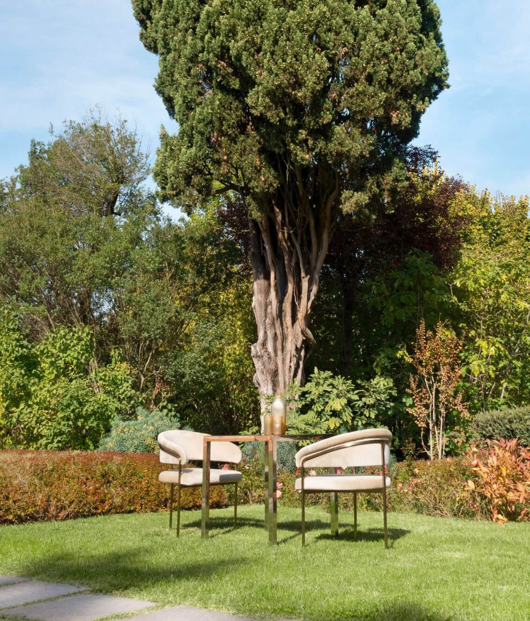 Clem Armchair Outdoor Brass Chairs & Armchairs Visionnaire