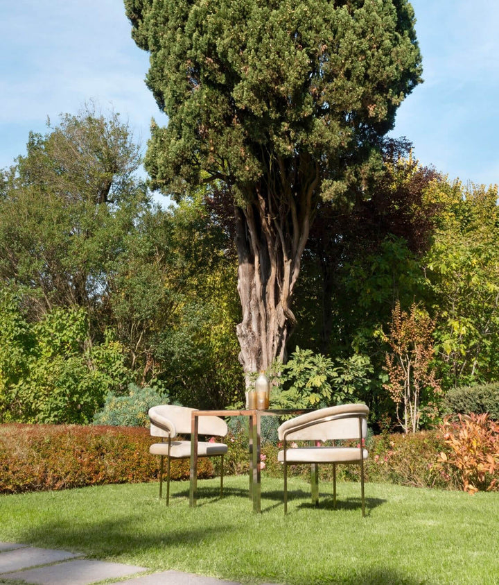 Clem Armchair Outdoor Brass Chairs & Armchairs Visionnaire