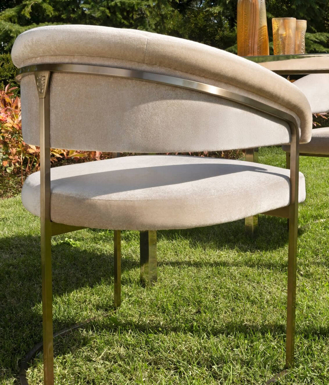 Clem Armchair Outdoor Brass Chairs & Armchairs Visionnaire