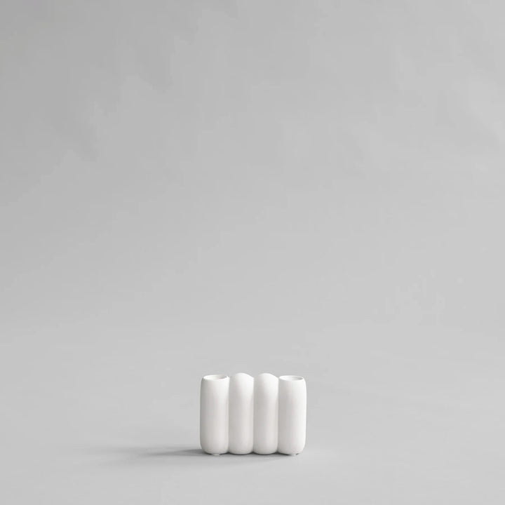 Tube Candle Holder, Mini - Bone White Candle Holder 101 Copenhagen   