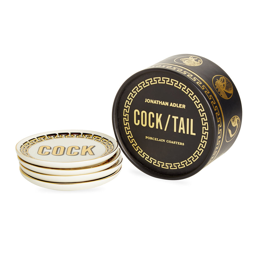 Cock/Tail Coasters Jonathan Adler
