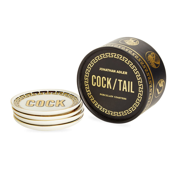 Cock/Tail Coasters Jonathan Adler
