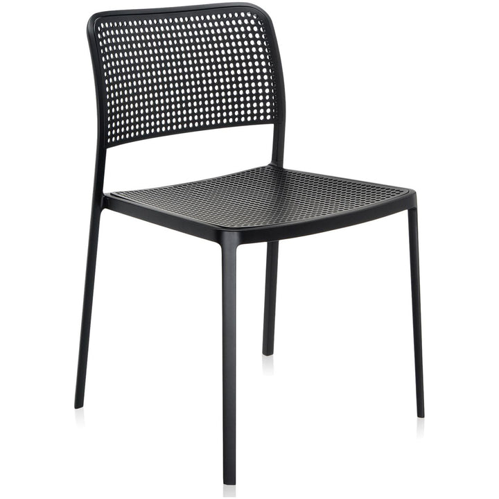 Audrey Chair without Arms (Set of 2) Kartell Black-Black
