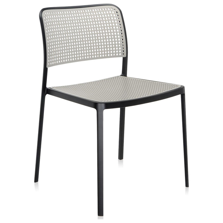 Audrey Chair without Arms (Set of 2) Kartell Black-Light Grey