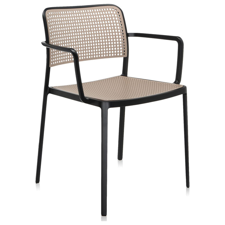 Audrey Chair with Arms (Set of 2) Kartell Black-Sand