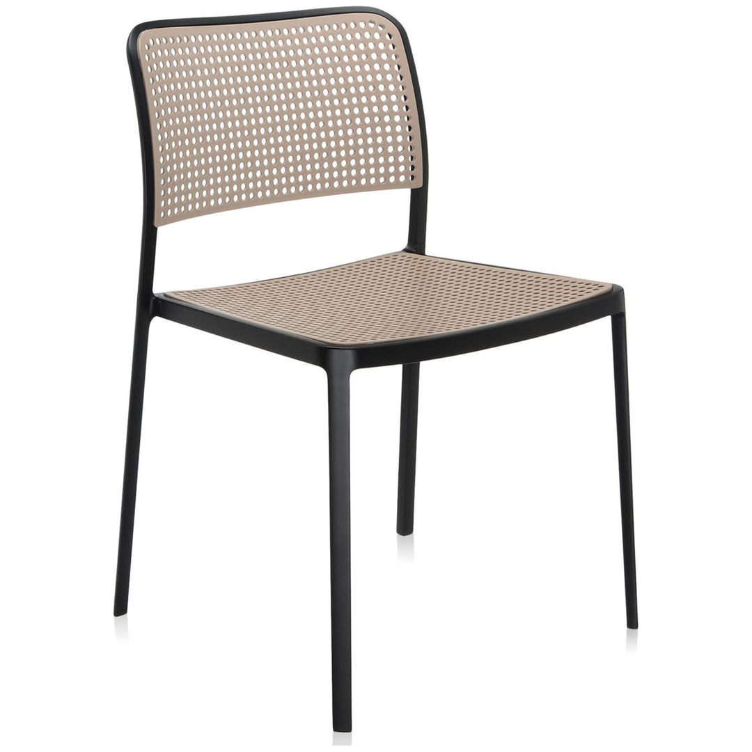 Audrey Chair without Arms (Set of 2) Kartell Black-Sand