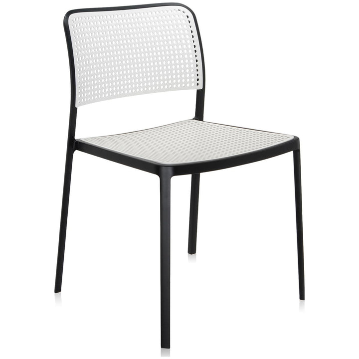 Audrey Chair without Arms (Set of 2) Kartell Black-White