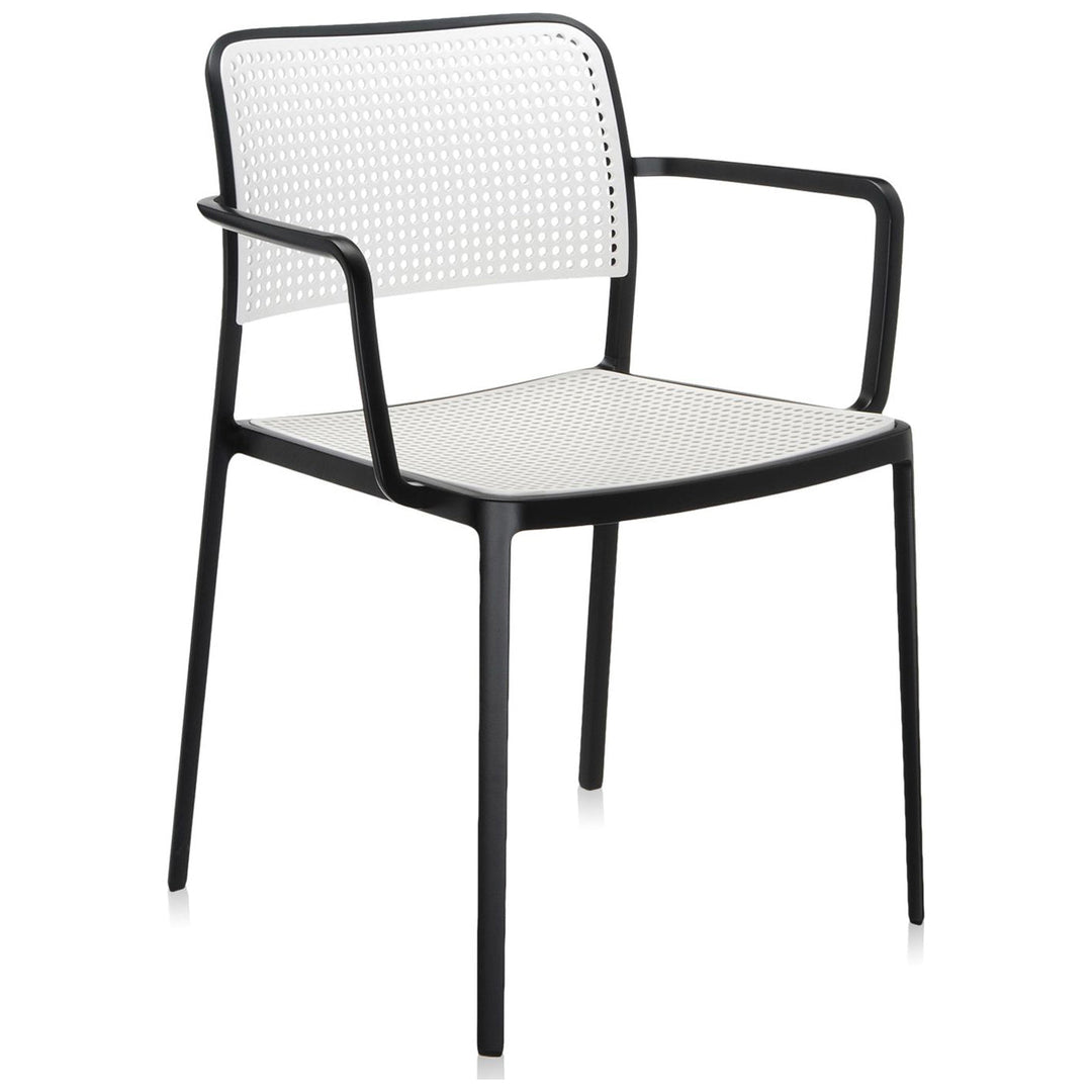 Audrey Chair with Arms (Set of 2) Kartell Black-White