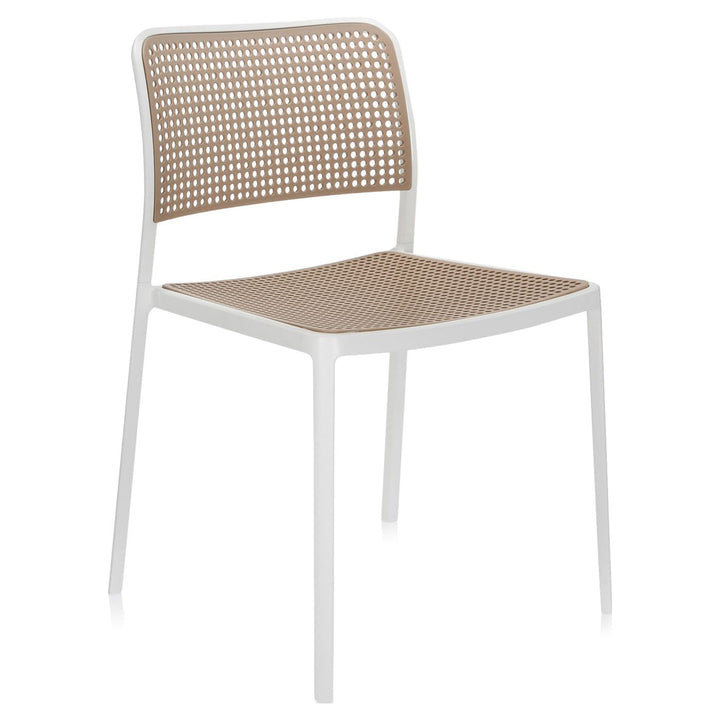 Audrey Chair without Arms (Set of 2) Kartell White-Sand