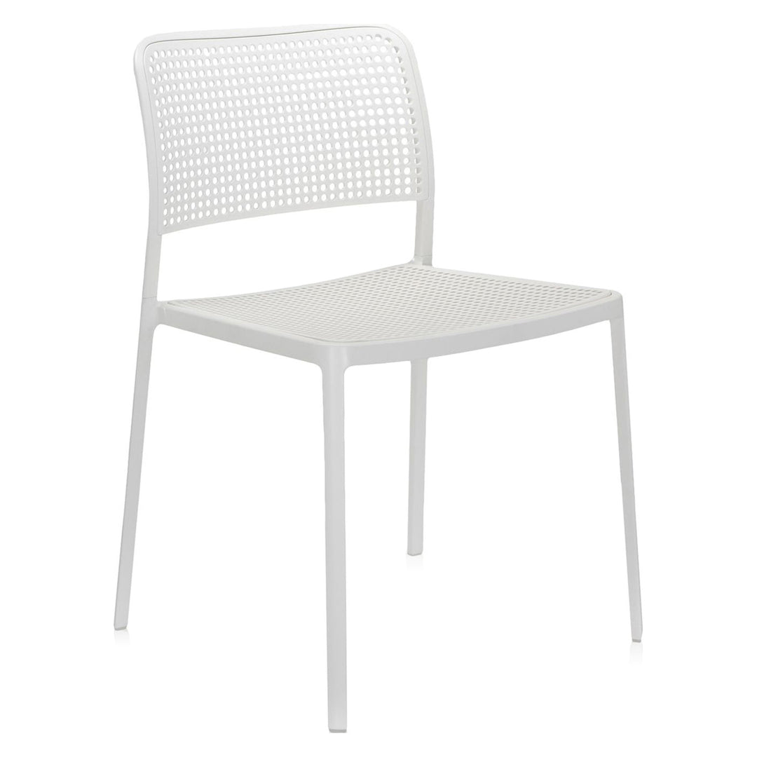 Audrey Chair without Arms (Set of 2) Kartell White-White