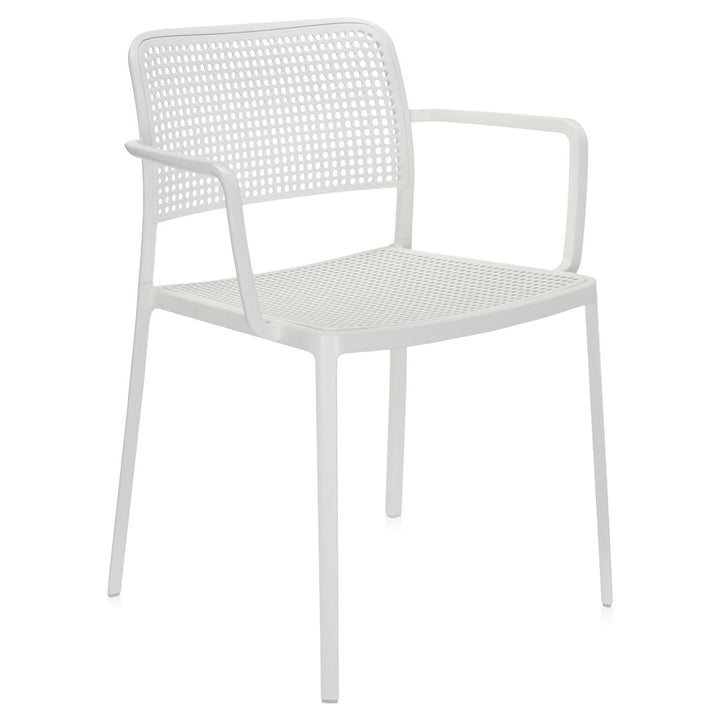 Audrey Chair with Arms (Set of 2) Kartell White-White