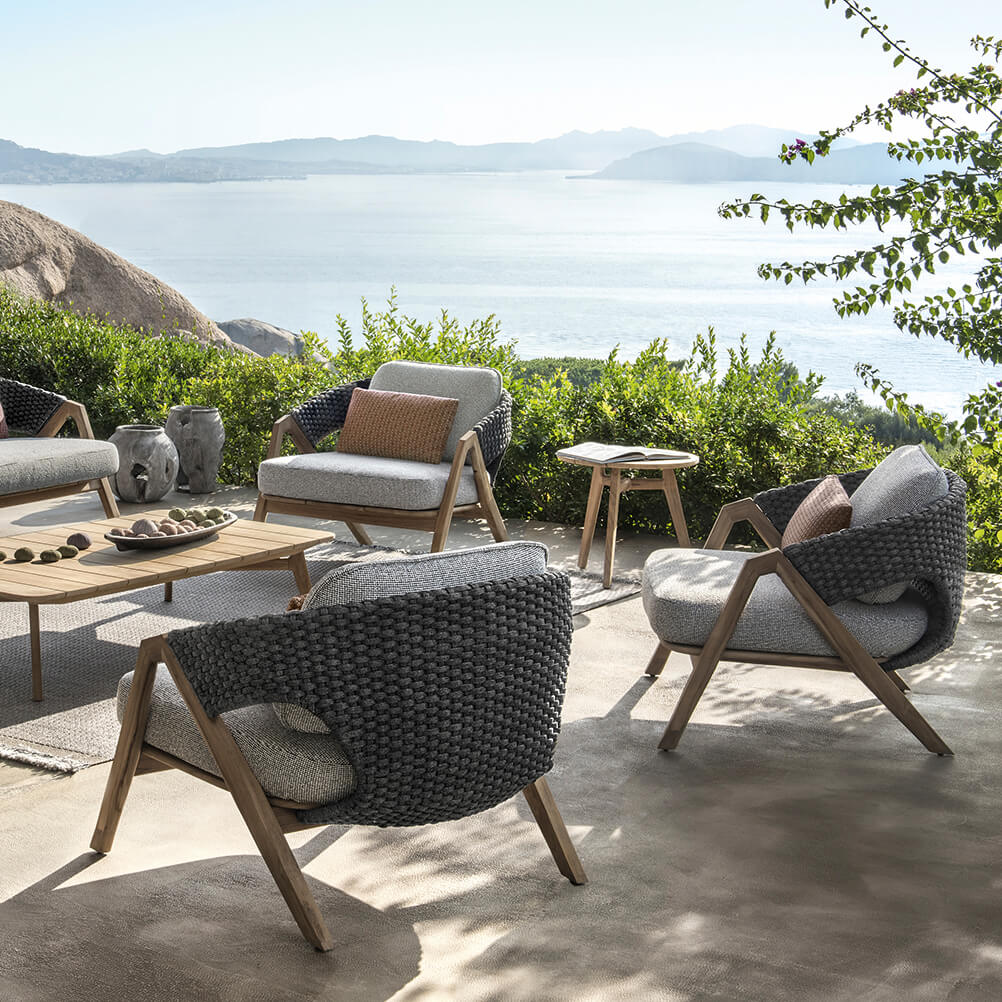 Knit Lounge Chair Contemporary Italian Lounge Chairs Ethimo