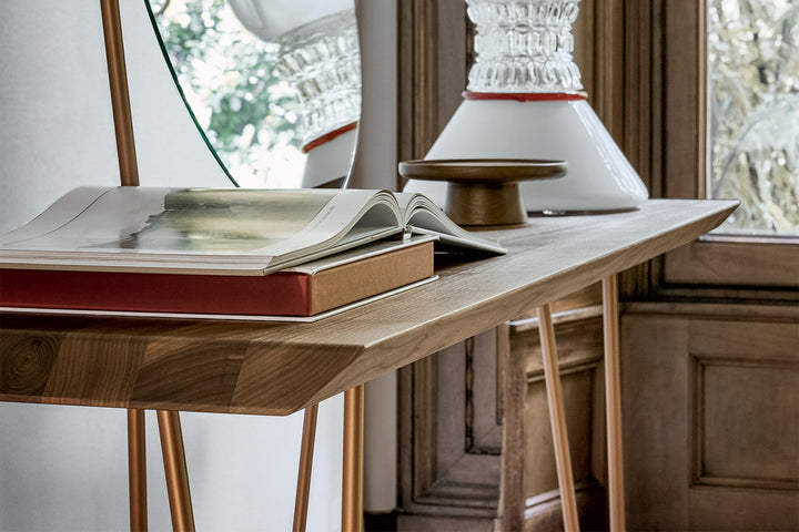 Coseno Console Table With Mirror Bonaldo