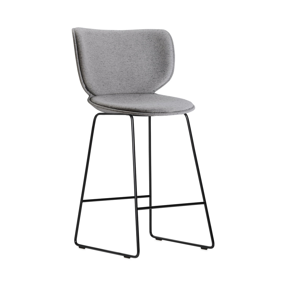 Hana Upholstered Stool Furniture Moooi Solis Rain Black Counter: 26 in height