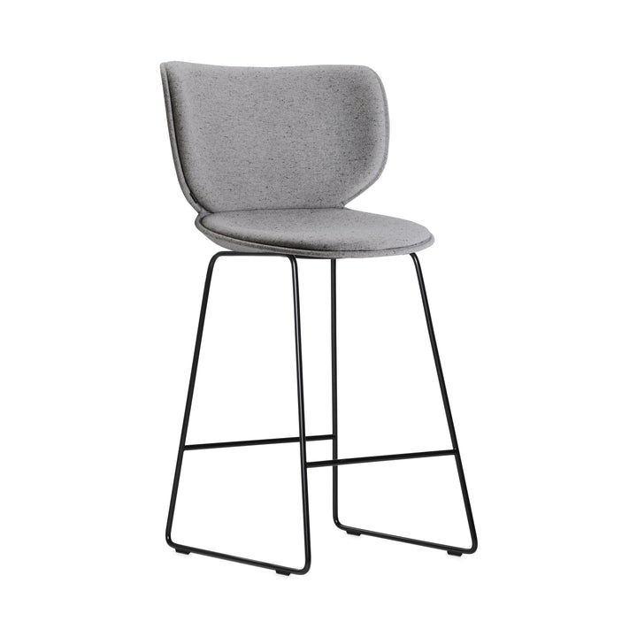 Hana Upholstered Stool Furniture Moooi Solis Rain Black Counter: 26 in height