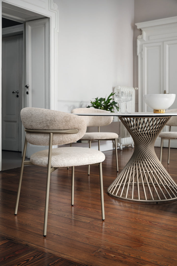 Oleandro Chair Matt Pearl Beige Sand  Calligaris   